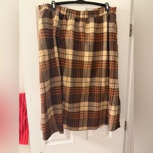 EUC SHEIN Plaid Skirt 3XL